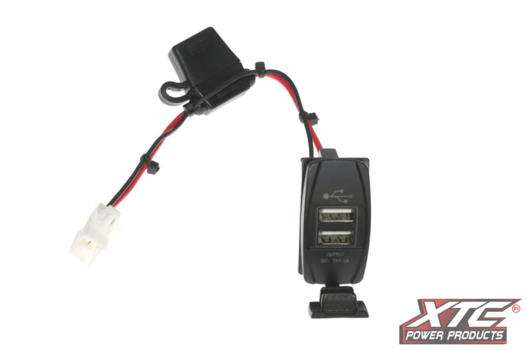 Maverick X3 Plug and Play Dual USB Power Port 5V 4.2A w/Amber LED, USB Cover & Harness