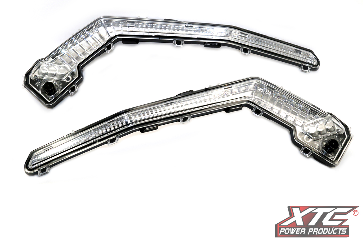 KUAFU LED Front Signature Turn Signal Lights For Can-Am Maverick X3 2017-2023 | Pair