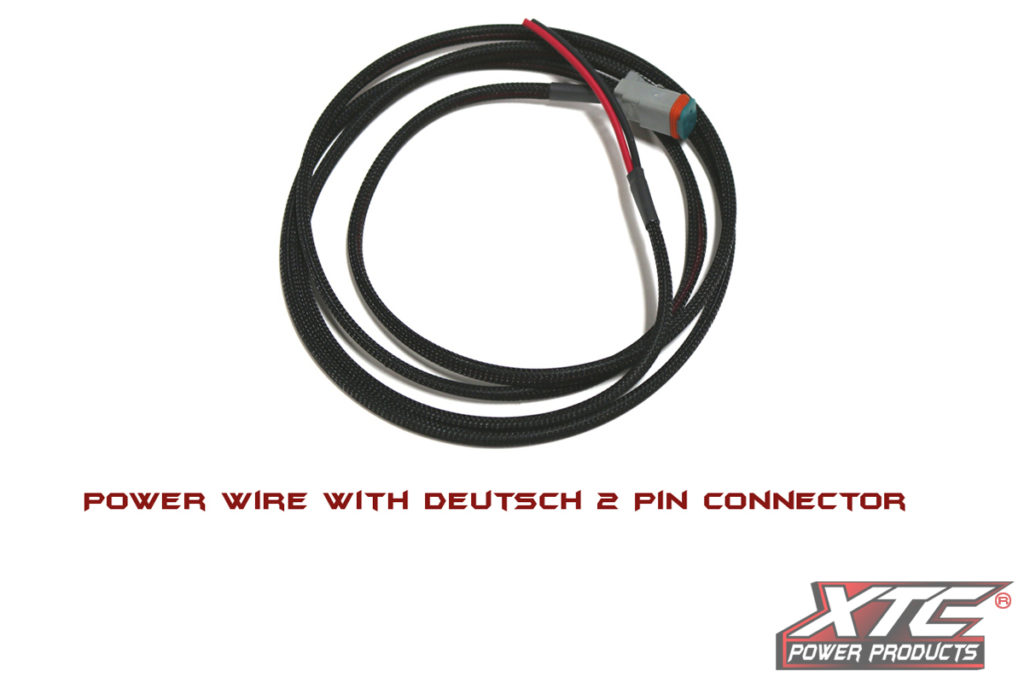 9' Power Wire with Deutsch 2 Pin Connector on one end XTC Power Products