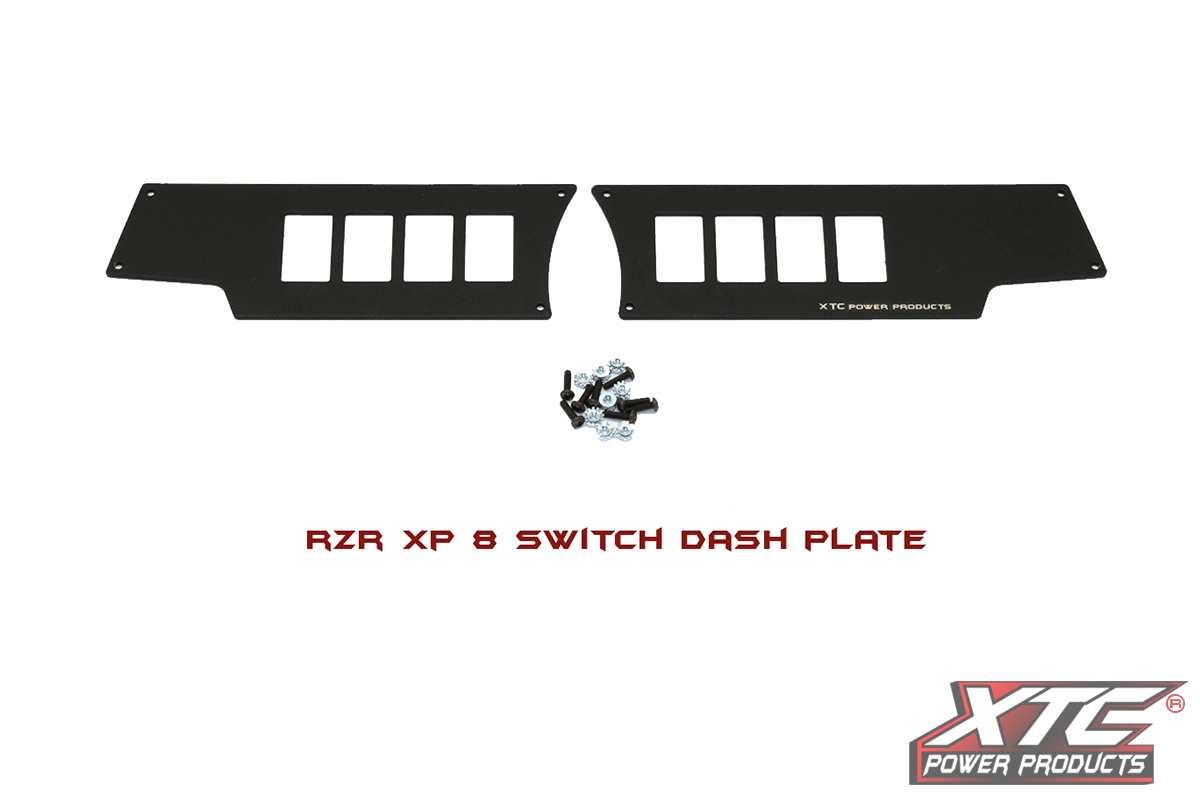 no switches Included STVMotorsports Custom Aluminum Black Dash Panel for Polaris RZR XP 1000 with 6 Switch Openings 