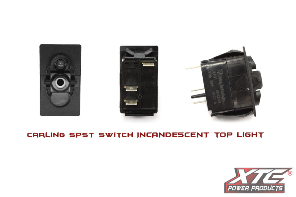 ON-OFF SPST Rocker Switch with Incandescent Backlight - XTC Power Products