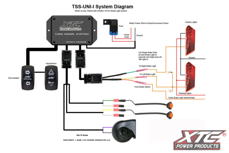 Universal Plug and Play Turn Signal System with Horn - Uses OE Brake Lights