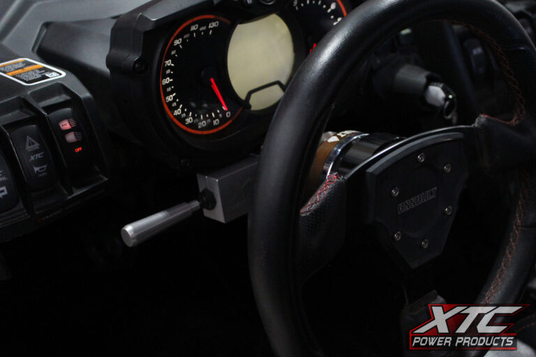 XTC Billet Turn Signal Lever Installed on Can-Am X3
