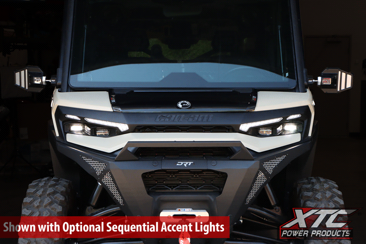 Can-Am Defender HD11 with XTC Sequential Turn Signal Lights