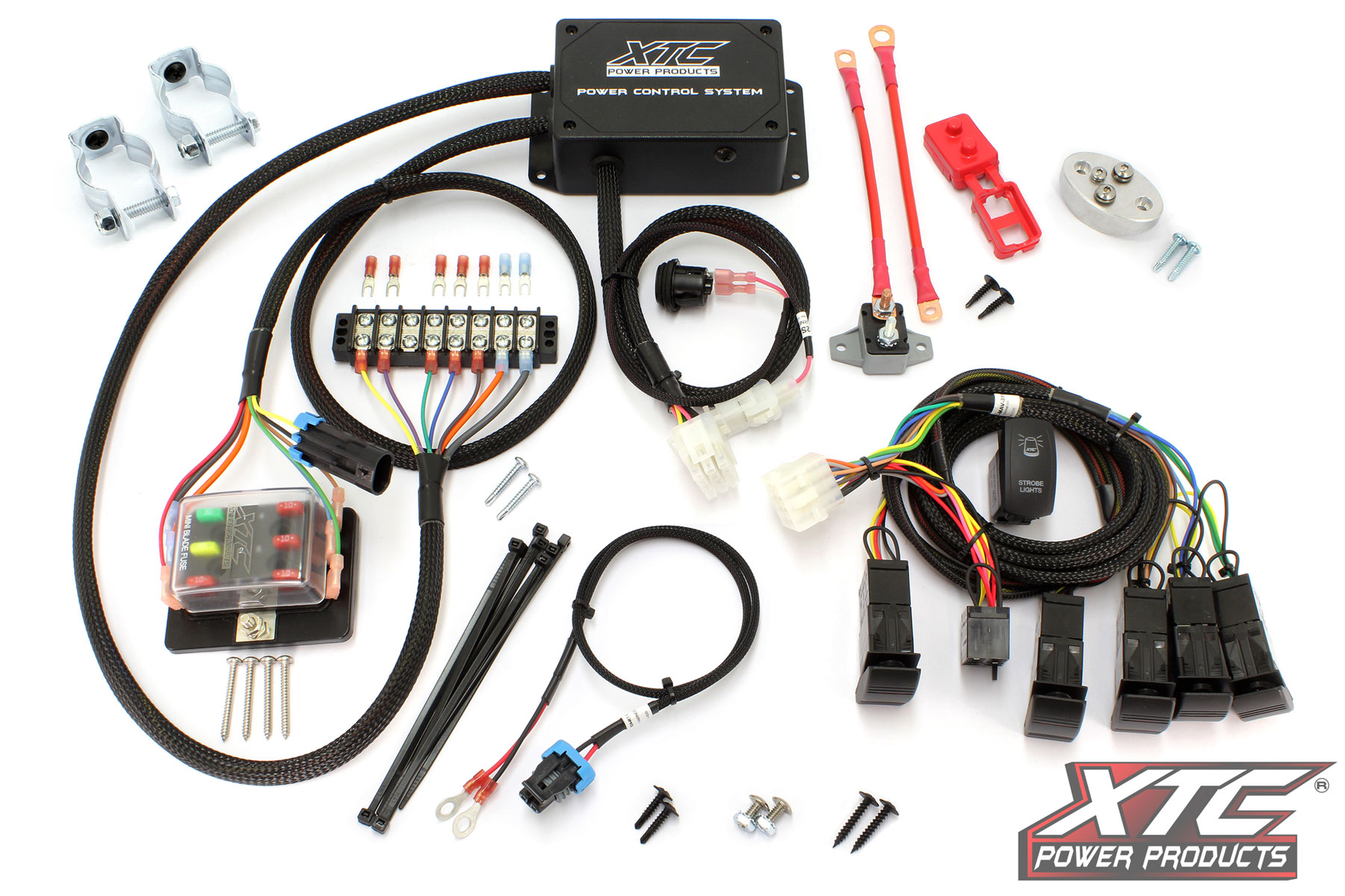 LED Work Light Wiring Harness Kit With Rocker Switch For Can-Am Maverick X3, Commander & More
