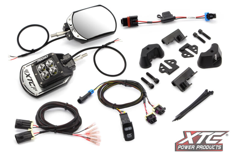 XTC SIX12 Lit Side View Mirror Kit for the Polaris XPEDITION