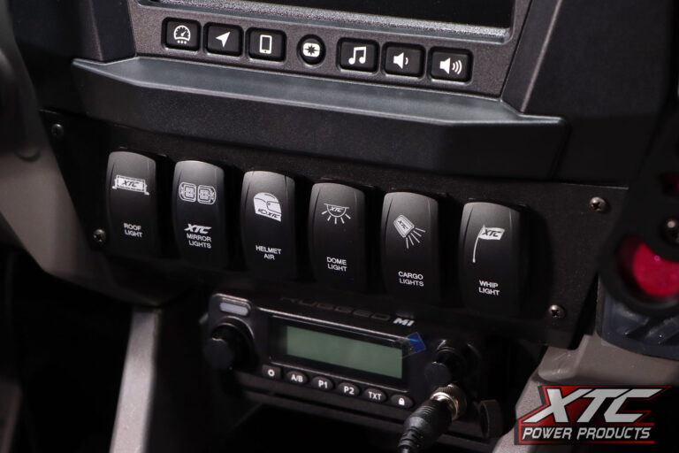 XTC Polaris RZR Pro 6 Switch Dash Plate Mounted in Dash
