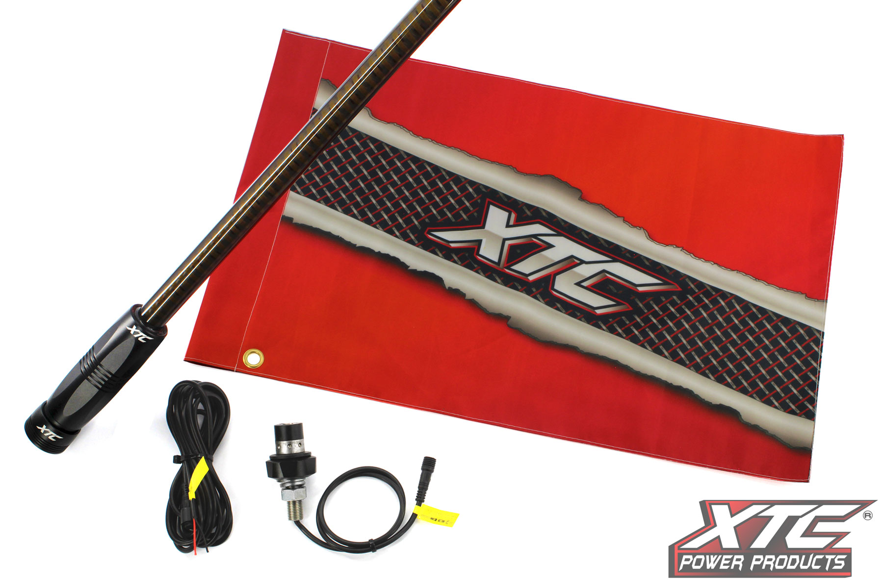 X-LITE 4-ft LED Whip Light with Red XTC Safety Flag - Image 2