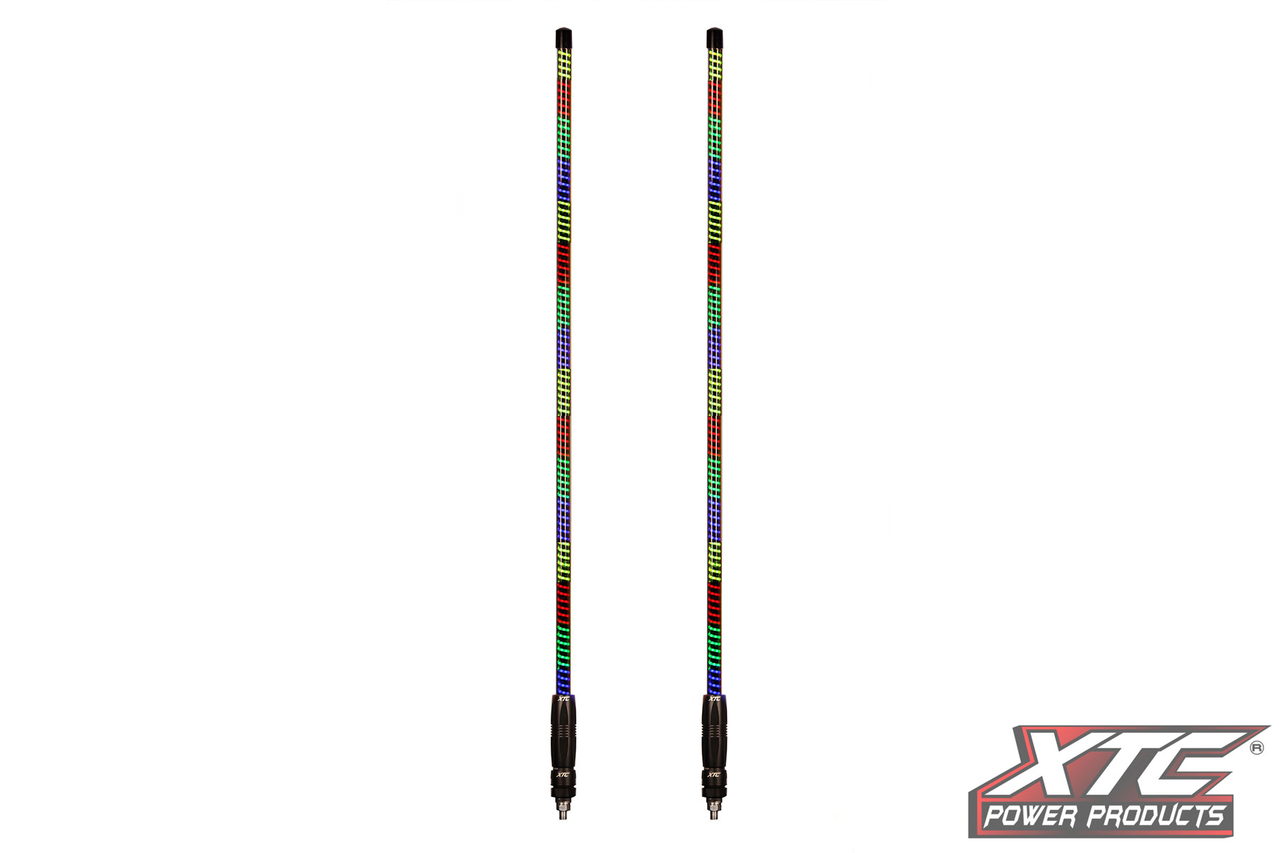X-LITE 4-ft RGB+W Whip Lights with Red XTC Safety Flags - Image 4