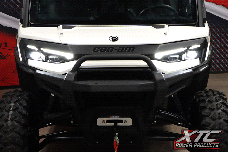 X-Lites DRL Front Turn Signal Lights on Can-Am Defender HD11